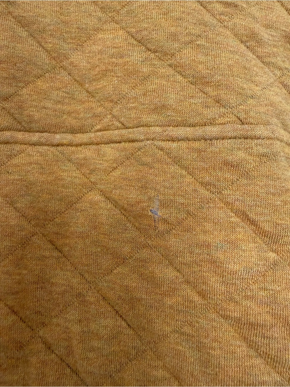 Patagonia Quilted Pullover in Mustard with Teal Accents - Picture 5 of 5